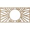 Ekena Millwork Hoover Wood Fretwork Pierced Ceiling Medallion, Red Oak, 24"W x 12"H x 8 7/8"ID x 3/8"T CMWP24X12X0375HORO - alternate 5